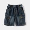 2026 Novo Verão Shorts Infantis Roupas de Verão para Meninos Crianças Maiores e Bebês Roupa de Trabalho de Verão Shorts Jeans