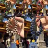 Pulseras de Arena Dorada Estilo Antiguo, Souvenirs del Templo y Atracción Cultural de Beijing, Pulseras de Vidrio con Ceniza de Incienso al por Mayor