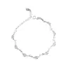 Collar de Flor de Rosa de Nicho de Plata Pura S999, Diseño Versátil de Lujo Ligero de Nicho, Cadena para el Cuello de Lujo Ligero Pulsera Venta al por Mayor