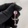Colgantes Serie Rosa, Anillos para Ombligo de Barra de Acero de Titanio Aleación de Titanio, Cobre Incrustado con Circonita, Varios Estilos, Joyería Piercing Personalizada al por Mayor