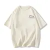 Camiseta de manga corta estilo ins de seda de leche con estampado de gato coreano, casual, talla grande, corte holgado, moderna y de nicho para hombres y mujeres