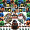 Traje de fiesta de camión monstruo Camiones monstruo Coche monstruo Bigfoot suministros para fiesta fiesta de cumpleaños decoración