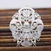 Zhongxing Novo Estilo Fundido Cobre Palace Estilo diy Joias Acessórios Padrão Pingente Pingente Noiva Hairpin Material