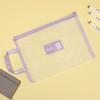 Bolsa de Malla de Una/Doble Capa para Documentos para Estudiantes, Bolsa para Clasificación de Materias, Bolsa para Exámenes, Bolsa Tote con Cremallera para Almacenamiento de Materiales de Materias