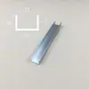 Canteadora ranura de aluminio perfil de ranura de aluminio en forma de U canal de aleación de aluminio tira perfil de aluminio en forma de U