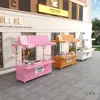 Puesto callejero mercado móvil carrito de flores de hierro forjado centro comercial mercado nocturno al aire libre puesto mayorista puesto puestos de snacks de celebridades de internet carrito pequeño