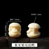 Pieza de tallado de nuez de tagua Pixiu león despierto cuentas de barril Wengwan pulsera collar accesorios de joyería hechos a mano para bricolaje ventas directas de fábrica