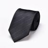 Traje de Negocios Corbata de Nudo a Mano para Hombre Azul Negro Cinturón Largo 8cm Banco Hotel Ropa de Trabajo Profesional Pajarita