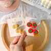 Pasador de Pelo Artificial de Caqui Pinza Versátil para Flequillo Accesorio para el Cabello de Planta y Fruta Pinza para el Cabello para Mechones Sueltos
