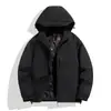 1088 Chaqueta de Algodón Otoño Invierno Ropa de Abrigo para Hombre Individual Versátil con Capucha Engrosada de Grafeno Lujo Ligero Ropa de Algodón Cortavientos Calidez