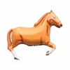 Balão Decorativo de Folha de Alumínio Formato Animal Cavalo Pintado Zebra Desenho Animado Festa de Aniversário Transfronteiriço Atacado Grande