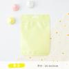 Bolsa auto-selante de cor macaron, pequeno bolso plástico, transparente, bolsa de embalagem plástica para joias, saco selado grosso no atacado