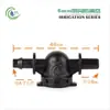 4/7 Accesorios para Conector Capilar Juego Completo 47 Conector en T de Doble Barbilla de una Sola Barbilla Tallo de Enchufe Tapa Tapón de Goteo Conexión de Rosca de 4 Puntos