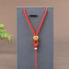 Cordão Pingente Cordão Pingente Yu Pei Cordão de Pescoço Corda de Pingente de Jade Colar Corda Cera de Abelha Dourada Pingente Dourado Cordão Pingente