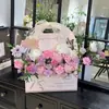 Caixa de Presente para Embalagem de Flores do Dia dos Professores, Arranjo Floral, Bolsa Tote para Arranjo Floral, Cesta de Flores de Papel para Segurar na Mão, Fornecimento Transfronteiriço, Caixa de Flores para Segurar na Mão