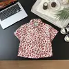 Camisa de Manga Corta para Niños Verano Mediano y Pequeño Niños Casual Holgada Camisa Estampada Completa Top Casual de Verano para Bebé Niño Moderno