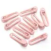 Presilha Bico de Pato Redonda Sem Costura nas Duas Pontas, Presilha de Cabelo Laqueada, Acessórios para Material de DIY, Presilha Colorida Doce Macaron Atacado