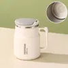 Caneca de Aço Inoxidável 304 com Infusor de Chá Xícara de Chá para Escritório com Tampa Grande Capacidade Caneca para Chá e Café Presente