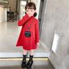Vestido Suéter para Niña Moda Otoño e Invierno 2025 Año Nuevo Engrosado Cuello Alto Faldita de Punto para Abajo Ropa de Año Nuevo