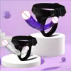 Pantalones de Cuero para Mujer Orissi con Dildo de Doble Extremo, Material TPR, Ropa Interactiva Divertida para Role-Play Lésbico