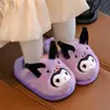 Nuevos Zapatos de Algodón para Niños Otoño e Invierno 2026, Zapatos Peludos para Niñas, Pantuflas de Casa de Dibujos Animados, Pantuflas de Algodón Calientes para Bebé con Forro de Felpa
