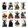 Pegatinas personalizadas de castillo de brujas para comercio electrónico transfronterizo, pegatinas electrostáticas para vidrio, pegatinas decorativas de Halloween para la línea de la cintura, decoraciones para ventanas