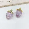 Colgante de fresa acrílica, Collar de fruta chapado, Joyería para llavero, Accesorio 3D para manualidades