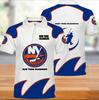 Transfronterizo 2024 explosiones AliExpress wish Amazon nuevo impresión digital 3D NHL playera tipo polo corta comercio exterior