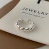 Anel de Zircônia Super Flash Love Design de Nicho Feminino Simples Elegante Versátil Luxo Leve Sentido Avançado Anel para Dedo Indicador Anel