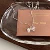 Collar de Lazo Estilo Ballet Coreano Ins Lindo Nicho Dulce Versátil Cadena para Clavícula Versátil Simple Cuello