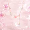 Colar Borboleta Gato Original para Mulheres, Prata Esterlina 925, Estilo Coreano, Fresco e Natural, Corrente para Clavícula com Pingente de Franja, Pingente de Verão Ins