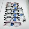 Marca Tungstênio Titânio Plástico Aço TR90 Óculos Armação Feminino Titânio Puro Retro Óculos Ópticos Estudante Proximidade Espelho Armação