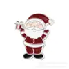 Acessórios da série Papai Noel em liga metálica pintados com spray de gota de óleo transfronteiriços materiais para joias artesanais com contas atacado