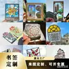 Set de Caja de Regalo Personalizada con Marcapáginas Metálico Translúcido Estilo Chino, Marcapáginas Culturales y Creativos de Nanjing, Marcapáginas de Atracciones Turísticas, Premios para Estudiantes