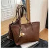 Bolso Tote Mujer 2026 Otoño/Invierno Nuevo Estilo Coreano Gran Capacidad Bolso de Mujer de Moda Simple Bolso de Hombro Bolso de Mano de Cuero Encerado