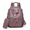 Mochila de PU de Color Sólido Simple de Alta Calidad para Mujer 2025 Nueva Moda Versátil Bolso de Mujer Mochila Elegante de Lujo Ligero