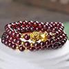 Pulsera Pixiu de Oro Arena Mantra de Seis Caracteres Atmósfera Oro Chapado Obsidiana para Hombre Pulsera de Cuentas de Buda al por Mayor