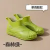 Botas de Chuva da Moda para Mulheres, Botas de Chuva Curtas e Baixas Quentes para Mulheres, Botas de Água com Plush, Sapatos de Água da Moda Antiderrapantes, Sapatos de Borracha para Mulheres