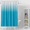 Cortina de Ducha de Poliéster Amazon Transfronteriza Cortina Divisoria de Baño Estampado Digital Gradiente Se Puede Personalizar Lote Mixto