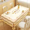 Toalha de mesa de desenho animado, à prova d'água e à prova de óleo, estilo 2026, não precisa lavar, resistente ao calor, protetor de mesa retangular, à prova de óleo e à prova d'água
