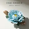 Porta Incienso de Flor Hecho a Mano con Diseño Floral, Porta Incienso Cerámico Creativo de Patrimonio Cultural, Difusor de Incienso, Soporte para Porta Incienso, Adorno de Escritorio