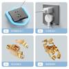Electricista Internacional 86 Hogar Oculto Ultrafino Pared 10A Interruptor Panel de Enchufe con Cinco Orificios USB Venta al por Mayor