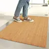 Capacho de entrada com imitação de palmeira de coco transfronteiriço, absorvente de água, antiderrapante, resistente ao desgaste para a entrada, capacho removedor de poeira