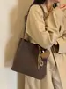 2026 Bolsa de Axila Tendência Grande Capacidade Bolsa Mãe-Filho Nova Moda Bolsa de Ombro Único Cor Sólida Toque de Luxo Bolsa Tote Retrô