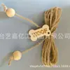 Jarrón de Madera con Accesorios Florales, Adornos Colgantes, Corazón, Conejo, Mariposa Decoración DIY, Madera Minimalista Moderna