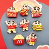 Desenho Animado Brilhante Batatas Fritas Brinquedo de Comida Menino Xiaoxin DIY Acessórios de Resina Acessórios para Cabeça Grampo de Cabelo Capa de Celular Acessórios de Joias Adesivos