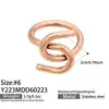 Misterio y Elegancia: Set de Anillos de Acero Inoxidable de Alta Gama en Oro Rosa con Diseño Geométrico Único para Mujeres - Joyería al por Mayor