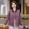 Nueva colección de otoño: Chaqueta estilo retro, estilo madre, corta, holgada, casual y moderna para mujeres de mediana edad y mayores, diseñada para crear un efecto adelgazante