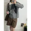 Cardigã de tricô com gola estilo francês para mulheres, nova coleção outono e inverno, estilo delicado com laço, suéter solto e macio, peça de outer wear feminina