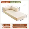 Sofá de tela para sala de estar, apartamento pequeño, casa de alquiler, sofá reclinable individual o doble, sofá cama plegable de doble uso integrado